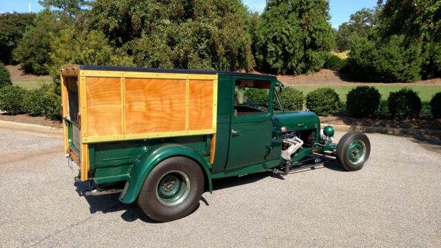 1929 Green Ford Model A Panel Wagon
