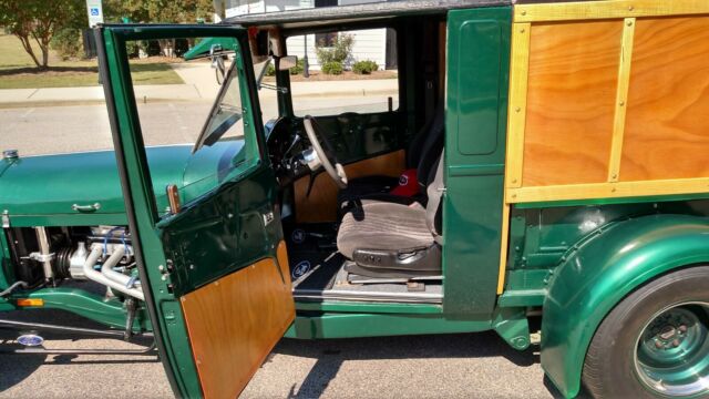 1929 Green Ford Model A Panel Wagon