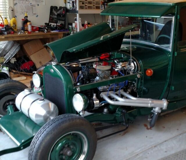 1929 Green Ford Model A Panel Wagon