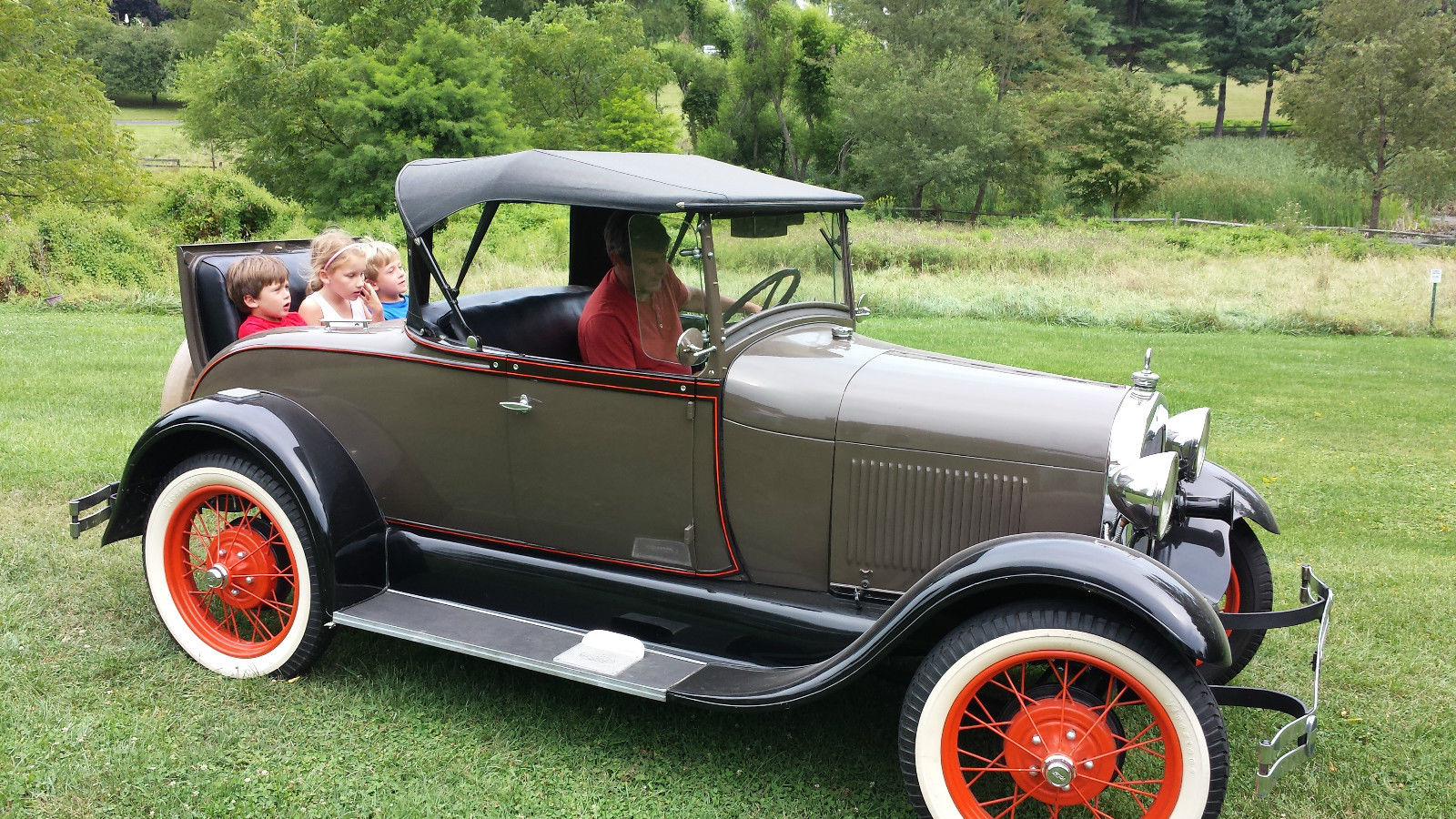 1929 Commercial Drab and Black Ford Model A Roadster