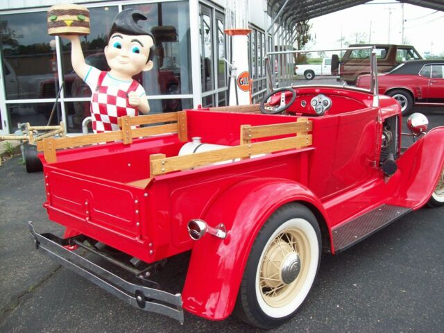 1929 Red Ford 1/2 Ton Pickup Convertible