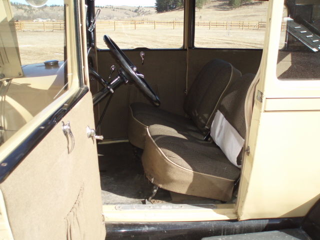 1929 Yellow Ford Model A Sedan