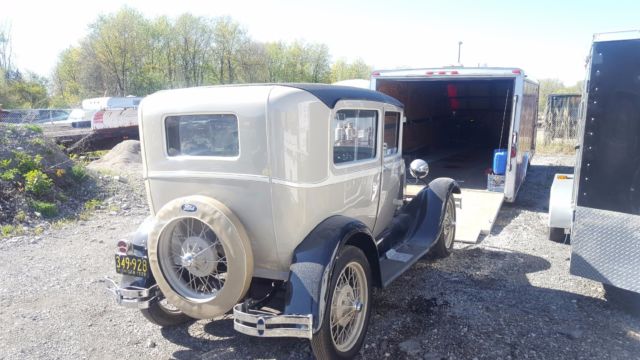 1929 Tan Ford Model A Sedan