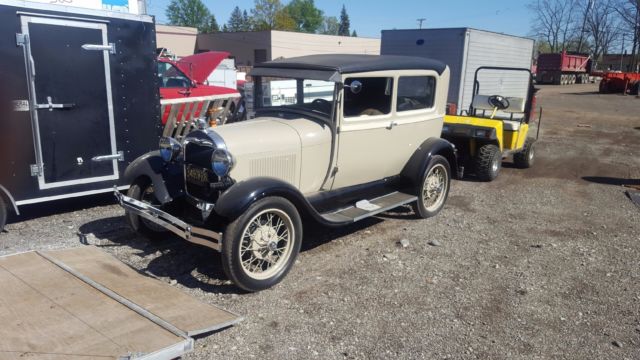 1929 Tan Ford Model A Sedan