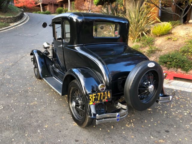 1929 Black Ford Model A Coupe