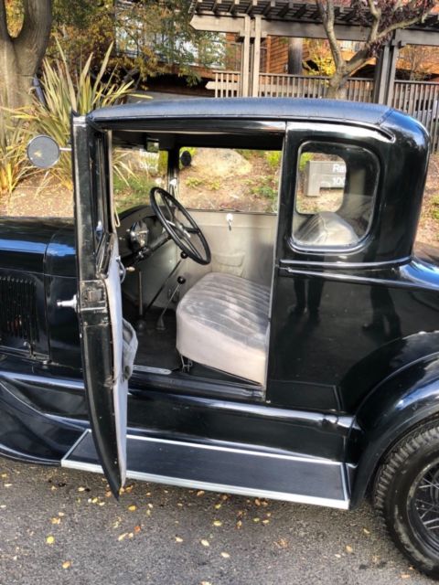 1929 Black Ford Model A Coupe