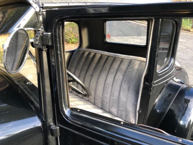 1929 Black Ford Model A Coupe