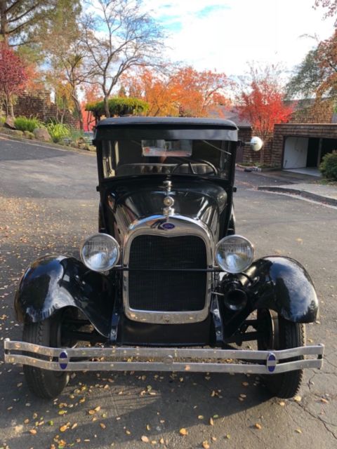 1929 Black Ford Model A Coupe