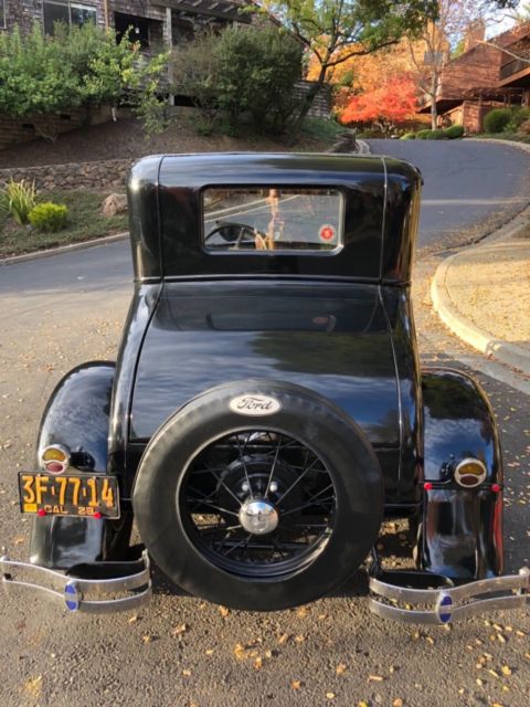 1929 Black Ford Model A Coupe