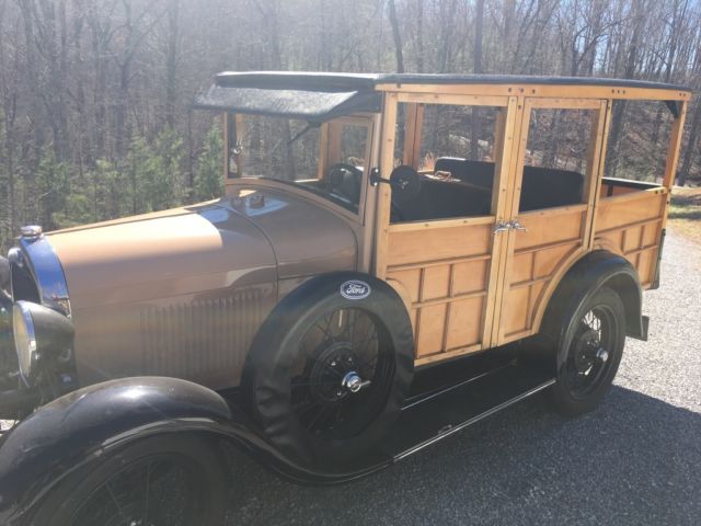1929 Black Ford Model A Wagon