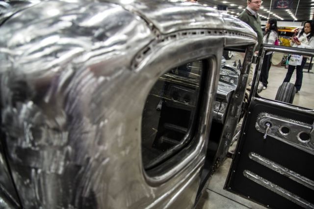 1929 Ground down bare metal (clear coat) Ford Model A Coupe