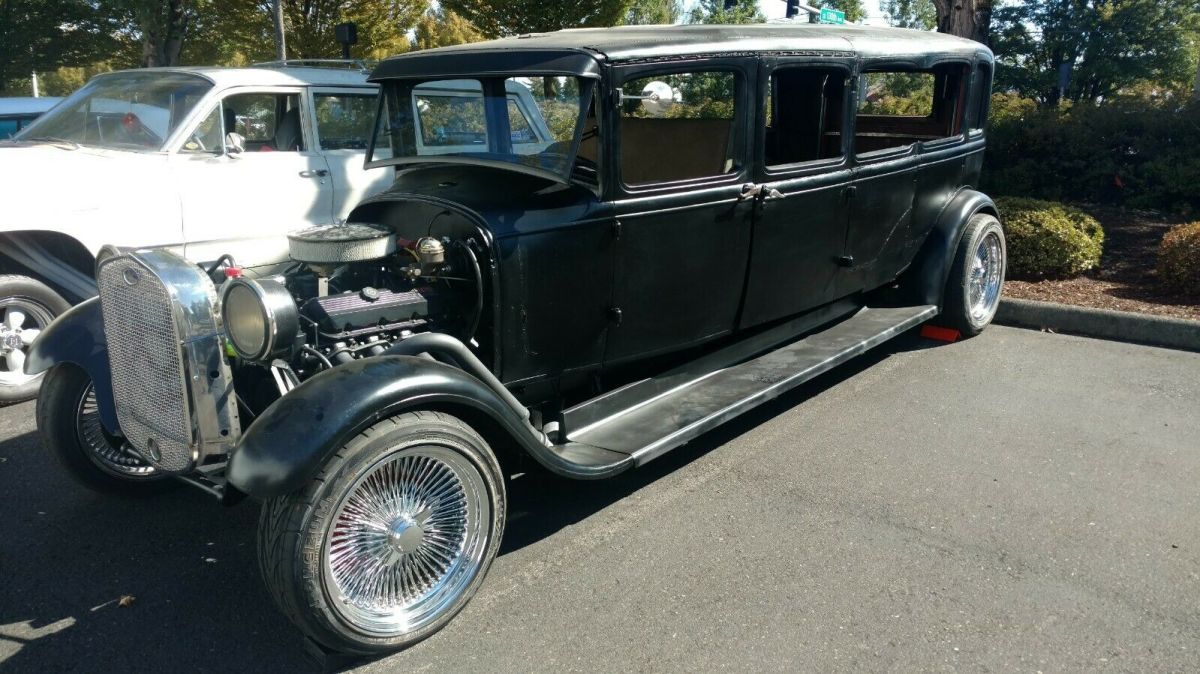 1929 Black Ford Model A Hearse