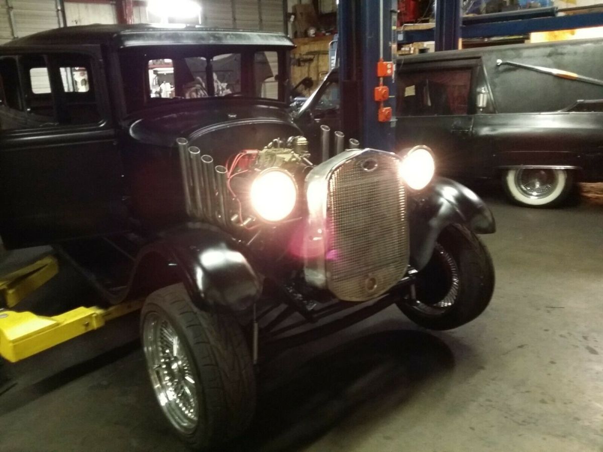 1929 Black Ford Model A Hearse