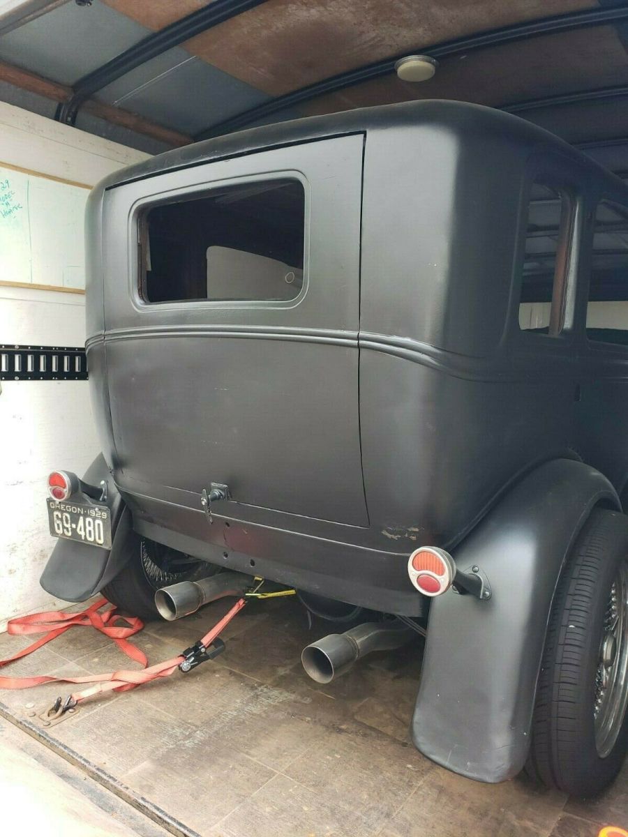 1929 Black Ford Model A Hearse