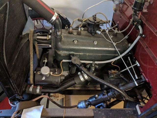 1929 Black Ford Model A 4 door town sedan