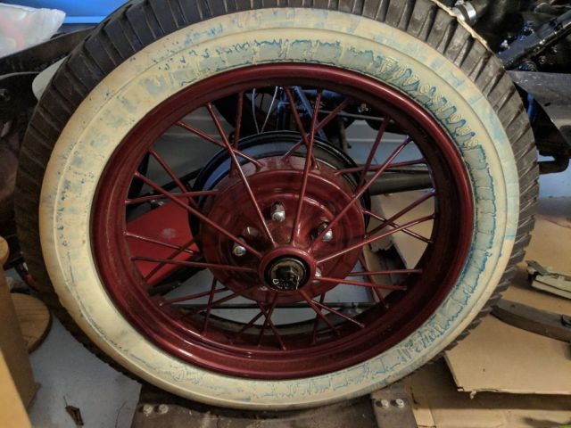 1929 Black Ford Model A 4 door town sedan