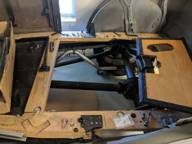 1929 Black Ford Model A 4 door town sedan