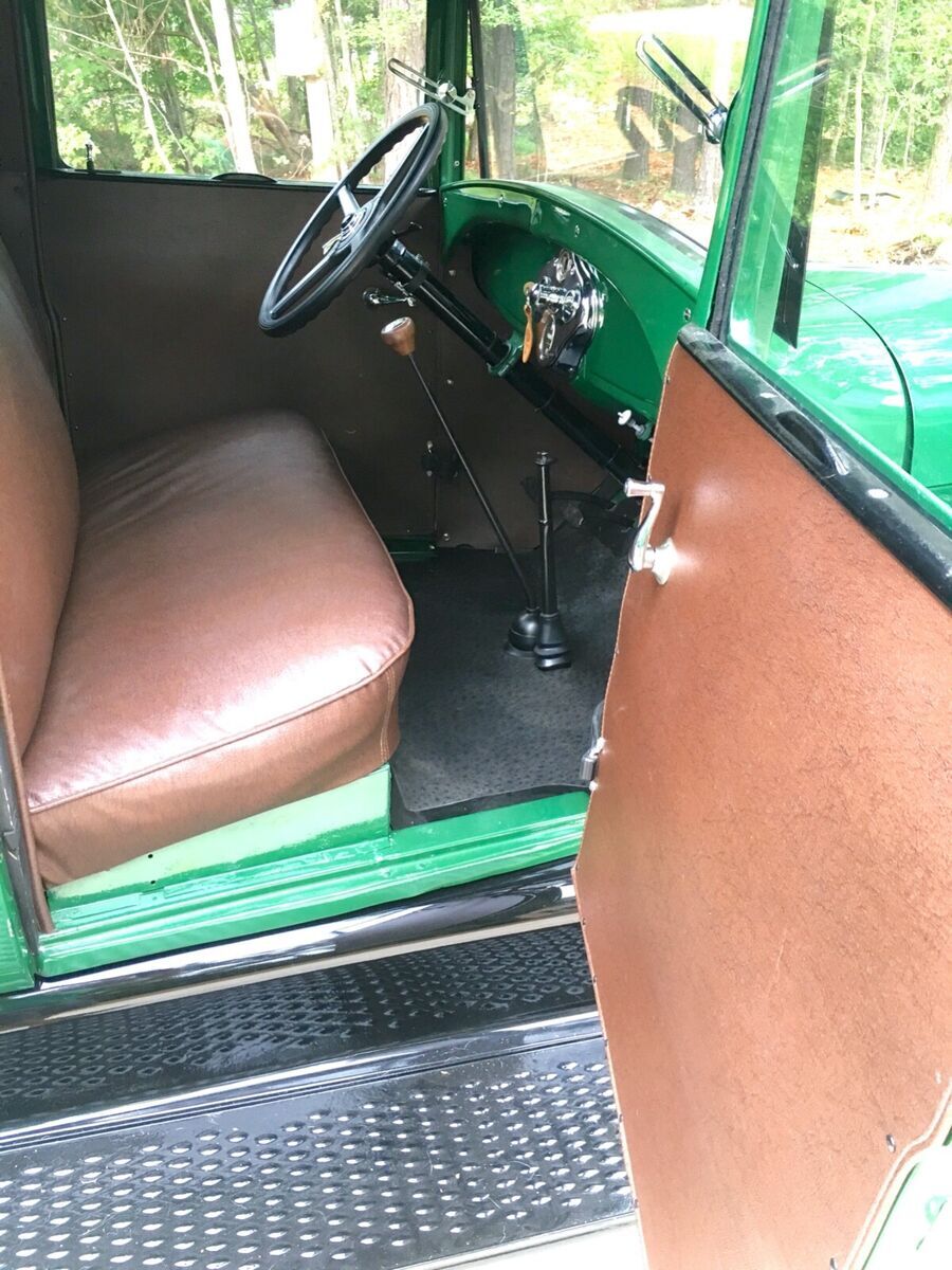 1929 silver and charcoal Ford Model A truck