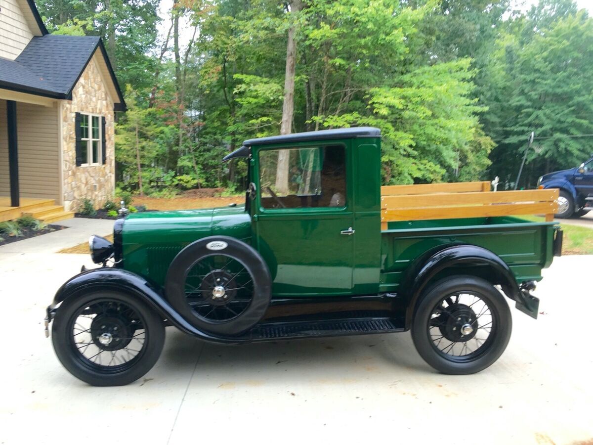 1929 silver and charcoal Ford Model A truck