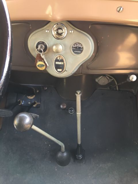 1929 Light Brown, Black Ford Model A Tudor