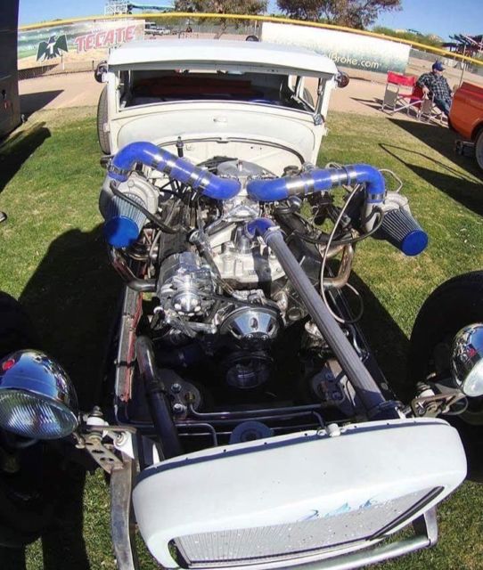 1929 White Ford Model A Coupe