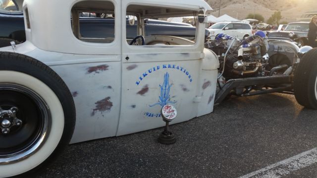 1929 White Ford Model A Coupe
