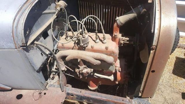 1929 Rust Ford Model A Truck Cab and Flat Bed