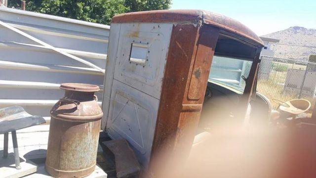 1929 Rust Ford Model A Truck Cab and Flat Bed