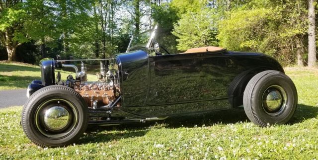 1929 Black Ford Roadster Convertible