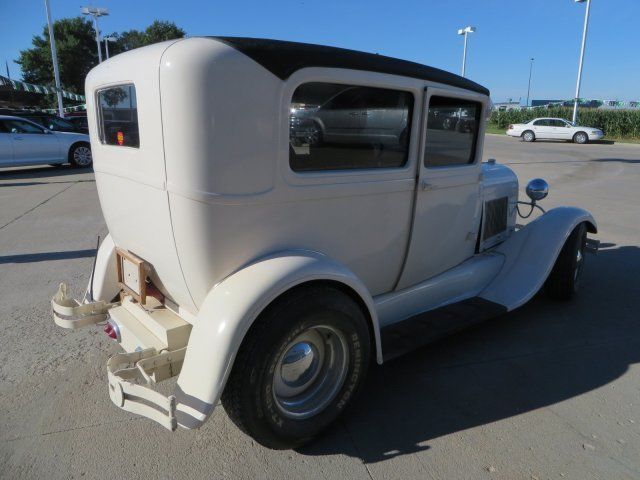 1929 White Ford Model A Sedan