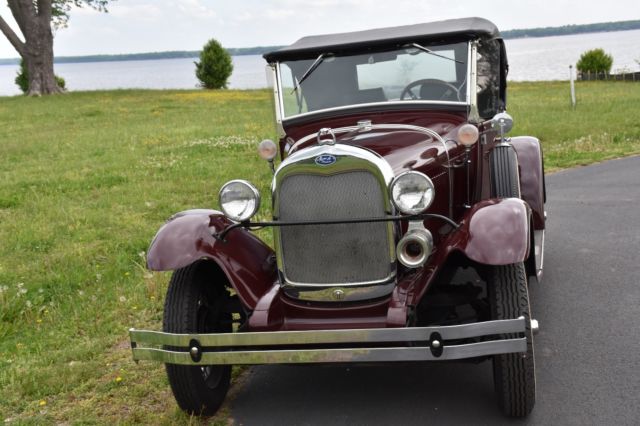 1929 Burgundy Ford Model A