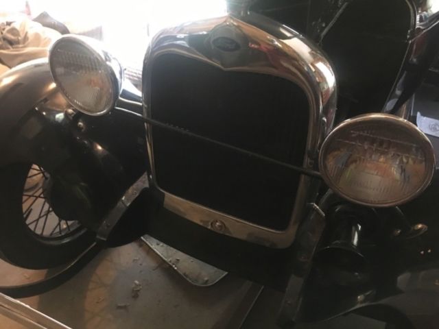 1929 Black Ford Model A Coupe