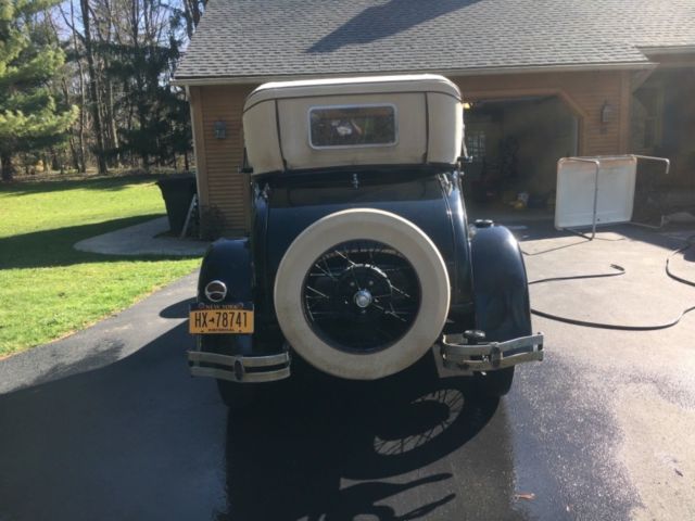 1929 Black Ford Model A Coupe