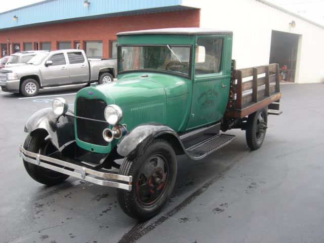 1929 Green Ford Model A Flat Bed