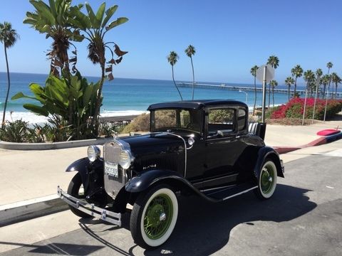1930 Black Ford Model A Coupe