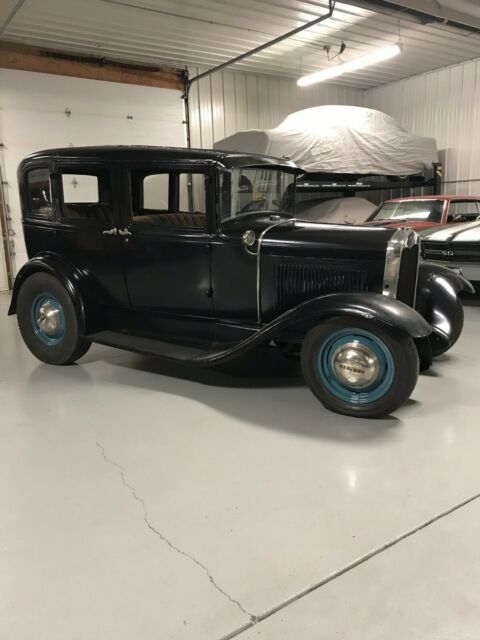 1931 Black Ford Model A Four Door Briggs Sedan Sedan