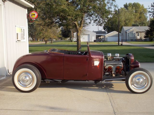 1932 Burgundy Ford Other Roadster