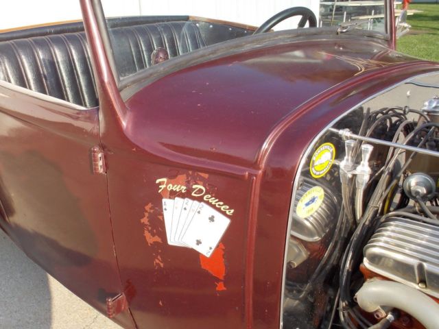 1932 Burgundy Ford Other Roadster