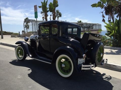 1930 Black Ford Model A Coupe
