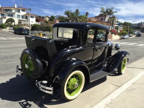 1930 Black Ford Model A Coupe