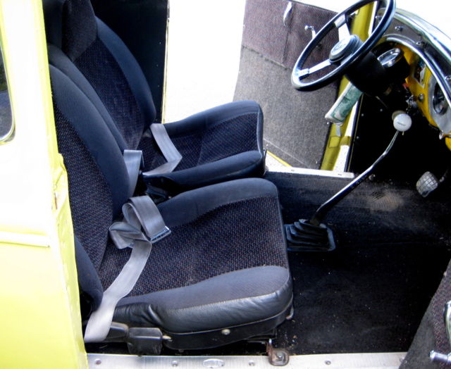 1930 Yellow Ford Model A Coupe