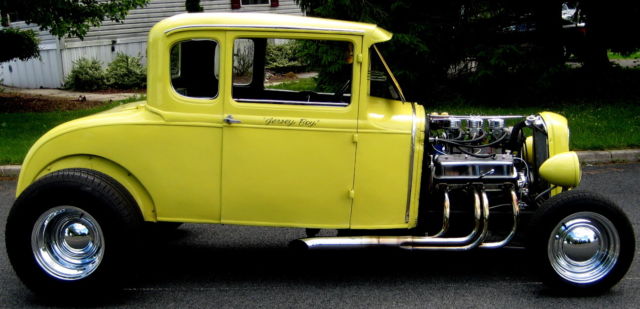 1930 Yellow Ford Model A Coupe