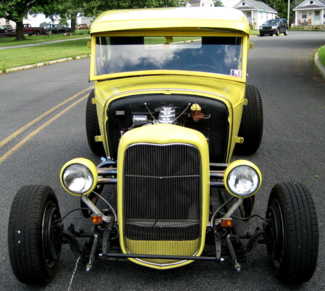 1930 Yellow Ford Model A Coupe