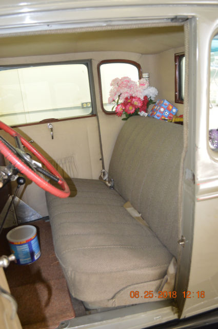 1930 Tan Ford Model A Coupe