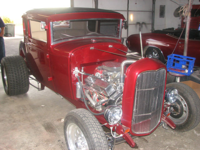 1930 red Ford Model A Coupe