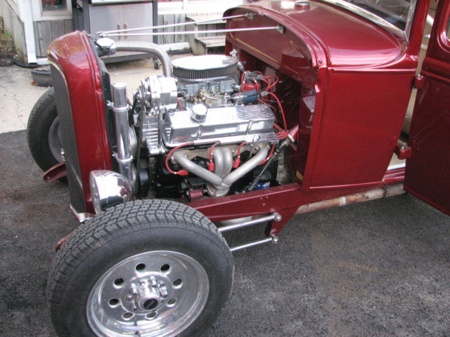 1930 red Ford Model A Coupe