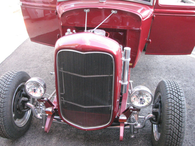 1930 red Ford Model A Coupe