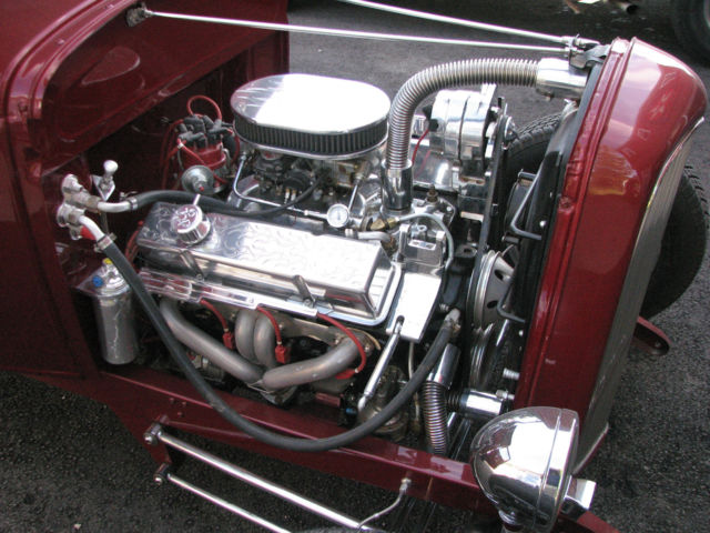 1930 red Ford Model A Coupe