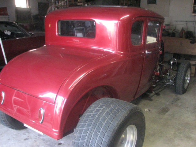 1930 red Ford Model A Coupe