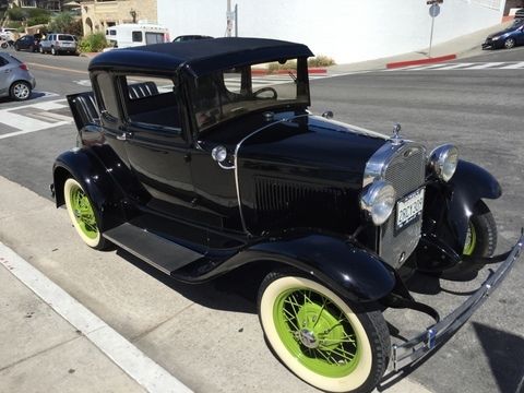 1930 Black Ford Model A Coupe